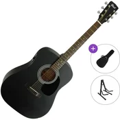 Cort AF510E Standard SET Black Satin Elektroakustična dreadnought