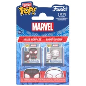 Vinilni figurici Funko Bitty Pop! Marvel Spider-Man - Miles Morales in Ghost-Spider, komplet 2 figuric