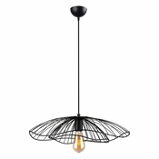 Črna viseča luč Squid Lighting Root, višina 111 cm