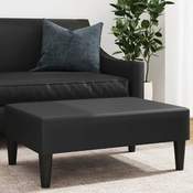 vidaXL Stolček za noge črn 77x55x31 cm umetno usnje