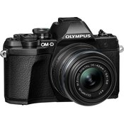 Olympus kompaktni digitalni fotoaparat E-M10 III S 1442II R Kit Black, crni