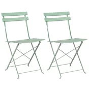 Sklopiva stolica za vrt 2 pcs Svijetla mint boja 42 x 46 x 82cm