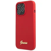 Guess OVITEK GUESS SILIKONSKI OVITEK VINTAGE GOLD LOGO ZA IPHONE 13 PRO MAX 6.7