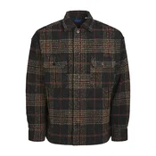 JACK & JONES Prehodna jakna JORRoxbury kapučino / antracit / rjasto rdeča / črna