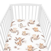 Bombažno prevleko za posteljico New Baby Safari 120x60 cm