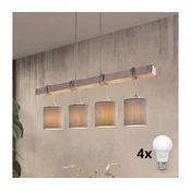 Brilagi - LED lestenec na lanku NUBILA 4xE27/60W/230V siva