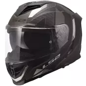 Integralna motociklistička kaciga LS2 FF818 Storm III Sports mat crno-siva