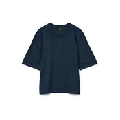 VERO MODA Pulover VMSILJE temno modra