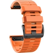 GS Silikonski pašček QuickFit 22 mm za Garmin, oranžen