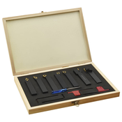 vidaXL 12-delni komplet indeksacijskega orodja za struženje 16x16 mm