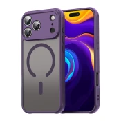 Hibridni ovitek HaloFrost II MagSafe za iPhone 17 Pro - purple