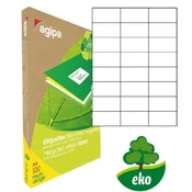 Univerzalne reciklirane etikete 70x37mm Agipa A4 100 listov
