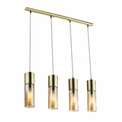 Viseca lampa od mesinga, 4x E27