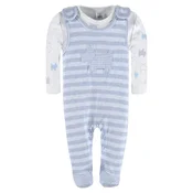shumee Dvodelni komplet za dojenčke, bluza in pižama, moder Kanz