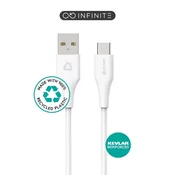eSTUFF INFINITE kabel USB C-A 1m, bel