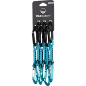 Wild Country Wildhybrid Quickdraw set vponk, 12 cm, 6 kosov, črna/turkizna ()