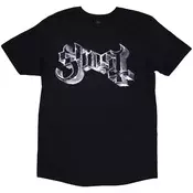 Ghost Metal Logo & Purple Grucifix (Back Print) Black L Majica
