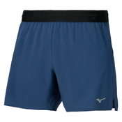 Mizuno CORE 5.5 INCHES SHORT, moške kratke tekaške hlače, modra J2GBD007