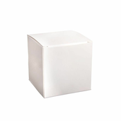 Rayher. Škatle papirnate zložljive, set 12, 7,5x7,5x7,5cm, bela