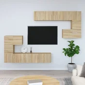 Zidni TV ormaric boja hrasta sonome od konstruiranog drva