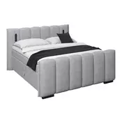 Premium Living Postelja Boxspring Elysia, Svetlo Siva, 160x200