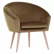 FOTELJA tekstil zlatna