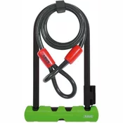 LOKOT U-LOCK ABUS ACRO 410 ULTRA 10X120MM+230X107X14MM SAJLA, CRNO-ZELENI