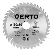 slomart VERTO Krožna list žage 190 x 30 mm, 40 zob