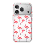 Maska Mag Case Nanobit Print za iPhone 17 Pro Tropical Flamingos