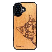 shumee Lesen ovitek Bewood za iPhone 17 MAČKA LOVER MERBAU