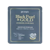 Petitfee Black Pearl & Gold Hydrogel Mask Pack - Hidrogelna maska za obraz 1kos/32ml