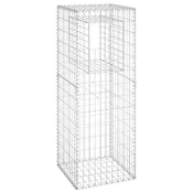 Vidaxl Gabionska košara steber 50x50x140 cm železo