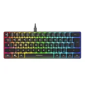 Gaming tipkovnica Speedlink LETOS RGB 60 % - črna, razporeditev US (PC)