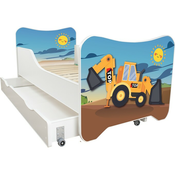 Happy Kitty Deciji krevet 160x80cm + Fioka Excavator