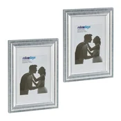 Northix Starinski okvir za slike 20x30 cm Set 2 kosov z vintage dizajnom za stensko in namizno postavitev