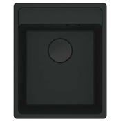 Fragranit korita FRANKE MRG 610-37 A MARIS Črna mat - Rocni ventil s ČRNim ventilom