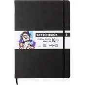 DARWI skicirni blok Black A4 140 g 80 listov
