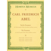 ABEL:SIX SONATAS FOR (VIOLIN,FLUTE)AND BASSO CON.2/4-6