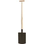 slomart 12338 Ravna lopata z lesenim ročajem, 117 cm
