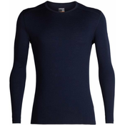 Icebreaker muška majica Mens 200 Oasis Ls Crewe Midnight Navy, XL