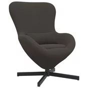 Jajolika fotelja Tamno siva 63 x 73 x 90 cm tkanina