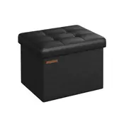 Songmics Shranjevalna klop 31x41x31 cm črna