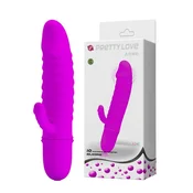 LyBaile Silikonski mini naravni vibrator z jezičkom - Pretty Love Arno