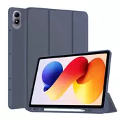 Etui Techsuit Flex Trifold z držalom za pisalo za Xiaomi Redmi Pad 2 Pro - dark blue