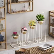 Aberto Design Set dekorativnih saksija GED-018-C, 17x30 cm, Bela