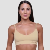 GymBeam Športni nedrček Triangle Nude