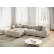 Kotna garnitura Beckley 179 (Heritage Pearl) Svetlo rjava, 295x170x68cm