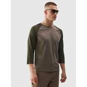 Mens cycling T-shirt 4F - brown
