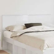 Vidaxl Vzglavje z vzglavjem Svetlo Belo 150 cm Konstruiran les