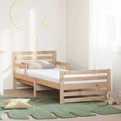 vidaXL vidaXL Konstrukcija postelje z vzmetnico z vzglavjem Rjava 80 x 200 cm, (5000084055)